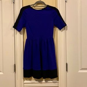 Bloomingdales AQUA brand Blue & Black Dress Size S